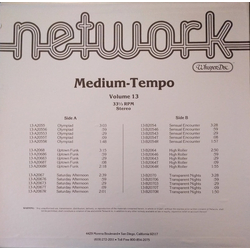 Craig Palmer (4) / Larry Owens Medium-Tempo - Volume 13 Vinyl LP USED