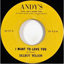 Delroy Wilson I Want To Love You Vinyl 7" USED