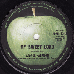 George Harrison My Sweet Lord Vinyl 7" USED
