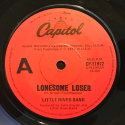 Little River Band Lonesome Loser Vinyl 7" USED