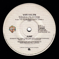 Van Halen Jump Vinyl 7" USED