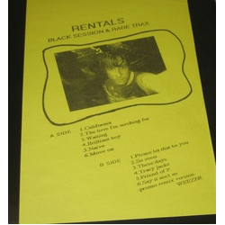 The Rentals Black Session & Rare Trax Vinyl LP USED