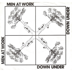Men At Work Down Under Vinyl 7" USED