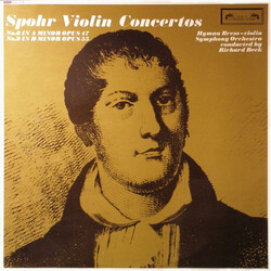 Louis Spohr / Hyman Bress / Berliner Symphoniker / Richard Beck (2) Spohr Violin Concertos 8 & 9 Vinyl LP USED