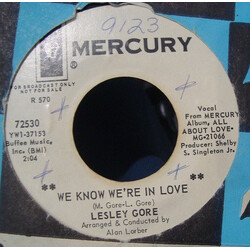 Lesley Gore We Know We're In Love / That's What I'll Do Vinyl 7" USED