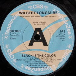 Wilbert Longmire Black Is The Color Vinyl 7" USED