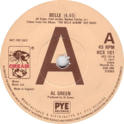Al Green Belle Vinyl 7" USED