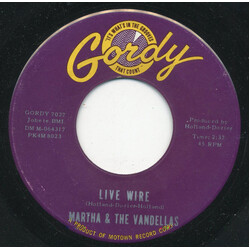 Martha Reeves & The Vandellas Live Wire Vinyl 7" USED