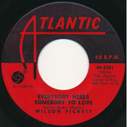 Wilson Pickett Everybody Needs Somebody To Love Vinyl 7" USED