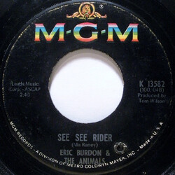 Eric Burdon & The Animals See See Rider / She'll Return It Vinyl 7" USED