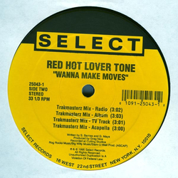 Red Hot Lover Tone Wanna Make Moves Vinyl 12" USED