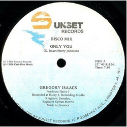 Gregory Isaacs Only You Vinyl 12" USED