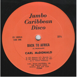 Carl McDonald (2) Back To Africa / Scuba Dub Vinyl 12" USED