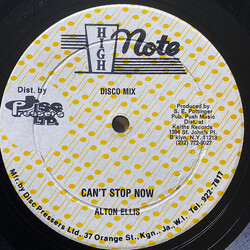 Alton Ellis Can't Stop Now / Can't Stand It Vinyl 12" USED