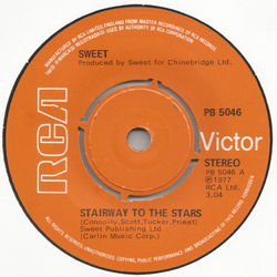 The Sweet Stairway To The Stars Vinyl 7" USED