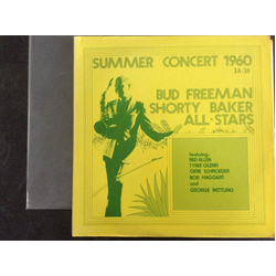Bud Freeman / Shorty Baker / Bud Freeman's All Star Orchestra Summer Concert 1960 Vinyl LP USED