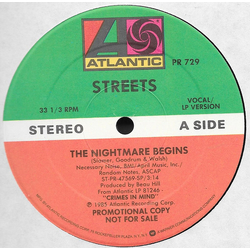 Streets (2) The Nightmare Begins Vinyl 12" USED