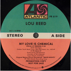 Lou Reed My Love Is Chemical Vinyl 12" USED