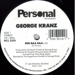 George Kranz Din Daa Daa Vinyl 12" USED