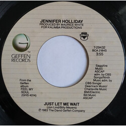 Jennifer Holliday Just Let Me Wait Vinyl 7" USED