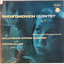 Dmitri Shostakovich / The Hollywood String Quartet / Victor Aller Quintet Op. 57 For Piano And String Quartet Vinyl LP USED