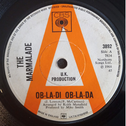 The Marmalade Ob-La-Di Ob-La-Da Vinyl 7" USED