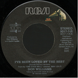 Don Williams (2) I've Been Loved By The Best Vinyl 7" USED