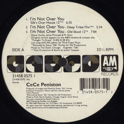 Ce Ce Peniston I'm Not Over You Vinyl 12" USED