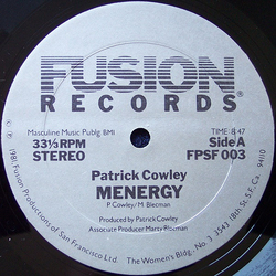 Patrick Cowley Menergy Vinyl 12" USED