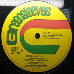 Cornell Campbell Never Let It Go Vinyl 12" USED