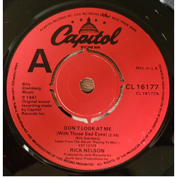 Ricky Nelson (2) Don't Look At Me (With Those Sad Eyes) Vinyl 7" USED