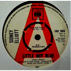 Sydney Elliott Little Boy Blue Vinyl 7" USED
