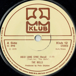The Bells (4) Auld Lang Syne Vinyl 7" USED
