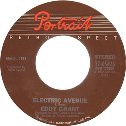 Eddy Grant Electric Avenue / I Don't Wanna Dance Vinyl 7" USED