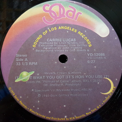 Carrie Lucas It's Not What You Got (It's How You Use It) Vinyl 12" USED