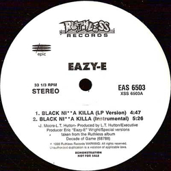 Eazy-E Black Ni**a Killa Vinyl 12" USED