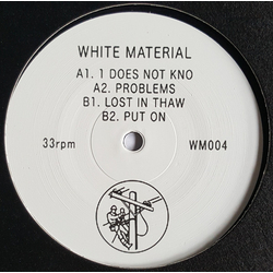 White Material White Material Vinyl 12" USED