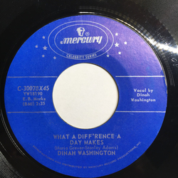 Dinah Washington What A Diff'rence A Day Makes / Come On Home Vinyl 7" USED