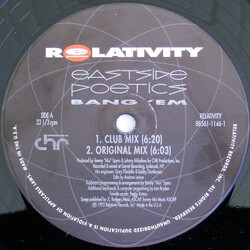 Eastside Poetics Bang 'Em USED VINYL 12INCH 33 S RPM