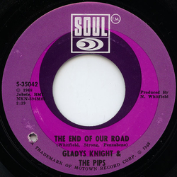 Gladys Knight And The Pips The End Of Our Road Vinyl 7" USED