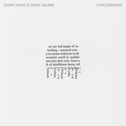 Susan Howe / David Grubbs Concordance Vinyl LP USED