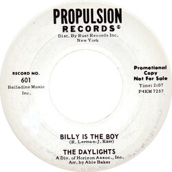 The Daylights (5) Billy Is The Boy USED VINYL 7INCH 45 RPM SINGLE PROMO