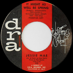 Jessie Mae It Might As Well Be Spring / Don't Freeze On Me Vinyl 7" USED