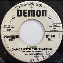 The Olympics (I Wanna) Dance With The Teacher Vinyl 7" USED