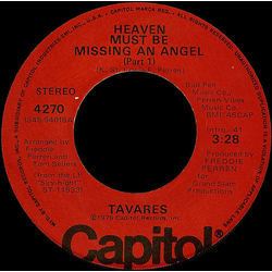 Tavares Heaven Must Be Missing An Angel Vinyl 7" USED