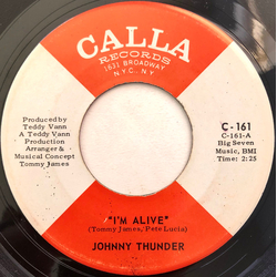 Johnny Thunder I'm Alive Vinyl 7" USED
