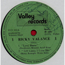 Ricky Valance Ricky Valance Vinyl 7" USED
