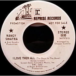 Nancy Sinatra I Love Them All USED VINYL 7INCH 45 RPM PROMO