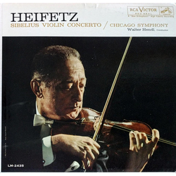 Jascha Heifetz / Jean Sibelius / Chicago Symphony Orchestra / Walter Hendl Violin Concerto Vinyl LP USED
