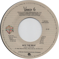 Vanity 6 Bite The Beat Vinyl 7" USED